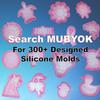 (300 Design Optional) MUBYOK M342 Tilted Chicken Silicone Freshie Mold for Baking Aroma Beads Car Freshie Supplies view 4