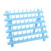 NW Colorful 60-Spools Wooden Thread Holder Sewing and Embroidery Thread Rack and Organizer Thread Rack for Sewing with Hanging Hooks (Blue) view 1