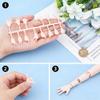 DICOSMETIC 10 Set Tiny Doll Hands for Doll Making 0.87"-1.14" Long Plastic Hand Gesture Set Joints Miniature Hands Movable Doll Hand Replacement Parts for Small Doll Making DIY Accessories view 4