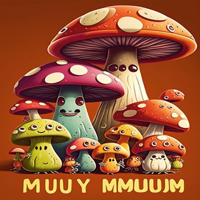 RMSGOZO Cartoon Mushroom Diamond Painting - Cute Colorful Mushroom Diamond Art Kits for Adults, Full Round Gemstone Crystal Cross Stitch Kit, for Wall Decor & Gifts (16 X 20 Inch)