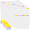 Qilery 24 Pcs 12 x 12 Inch Scrapbook Paper Storage with 48/72 Sticky Index Tabs Paper Storage Organizer Dividers with Tabs for Vinyl Cardstock File Photo view 1