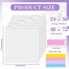 Qilery 24 Pcs 12 x 12 Inch Scrapbook Paper Storage with 48/72 Sticky Index Tabs Paper Storage Organizer Dividers with Tabs for Vinyl Cardstock File Photo view 2