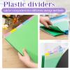 Qilery 24 Pcs 12 x 12 Inch Scrapbook Paper Storage with 48/72 Sticky Index Tabs Paper Storage Organizer Dividers with Tabs for Vinyl Cardstock File Photo view 4