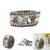 Rhinestones Ribbon, Crystal Chain Trim Ribbon DIY for Sewing Accessory(Black Stone Black Chain) view 4