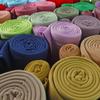 Solid DBP Fabric - Double Brushed Polyester 4 Way Stretch - Lemon - 1yd view 4