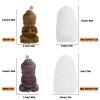 Buddha Silicone Candle Mold, 3 Pcs 3D Mini Buddha Aromatherapy Candle Molds, Gypsum Ornaments Resin Mould for DIY Resin Art Crafts Soap Soy Wax Candle view 2