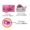 Ankexin for Cat Gypsum Flower Pot Silicone Resin Mold Epoxy Resin Casting Mold Succulent Vase Cement Mold Candle Holder Wax Mold view 2