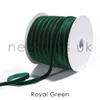 Velvet Ribbon (Pack of 5 Yards, 7mm Wide),Luxury Velour Flat String Braid Wedding Bridal Decoration,Ties,Thong Trim Jewelry Necklace Craft Trimming,Neotrim. [Royal Green] view 2