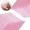 VOWOVOSDAY 20 Pcs Pink Flower Wrapping Paper,Flower Bouquet Wrapping Paper-Floral Wrapping Paper Waterproof Flowers Bouquet Packing Material with Ribbon Florist Bouquet Supplies DIY Craft Gift Packing view 1