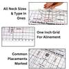 CLPA T-Shirt Ruler Guide Full Shirt Placement | Heat-Safe to 320F | Shirt Alignment Tool for Heat Press | HTV, DTF and Embroidery | All Sizes and Necklines | Made in Australia view 4