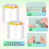 PAXCOO 2 Rolls Elastic String for Bracelets, Stretch Magic Elastic String Bead Cord Jewelry Thread for Bracelet, Necklaces, Clay Beads, Pony Beads (White) view 2