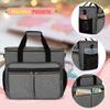 Luxja Craft Bag for Scrapbook Supplies (Fits 12 x 12 inch Scrapbook Album and 15.6 Laptop), Scrapbook Tote Bag with Multiple Pockets (Patent Pending), Gray view 3