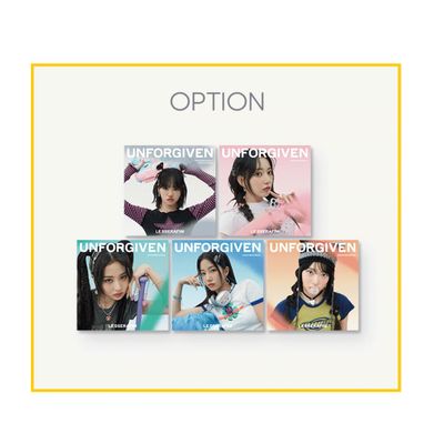 LE SSERAFIM - JAPAN 2nd Single UNFORGIVEN Solo Jacket Limited Edition (HONG EUNCHAE (RED) ver.)