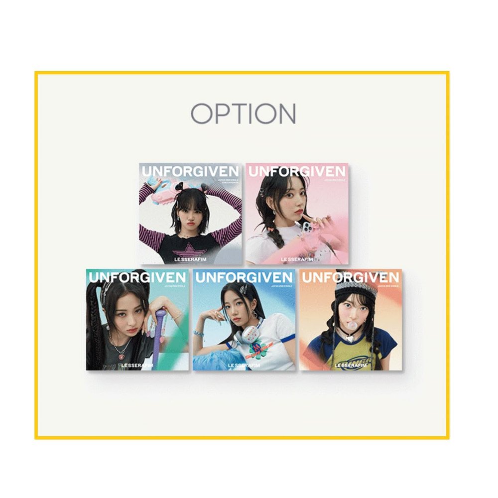 LE SSERAFIM - JAPAN 2nd Single UNFORGIVEN Solo Jacket Limited Edition (HONG EUNCHAE (RED) ver.)
