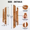 Savina Small Wooden Beveled Inkle Weaving Shuttle - Handcrafted Knitting Weaving Loom Tools Shuttle for Weaving DIY Craft Weaving Accessories view 2