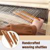 Savina Small Wooden Beveled Inkle Weaving Shuttle - Handcrafted Knitting Weaving Loom Tools Shuttle for Weaving DIY Craft Weaving Accessories view 3