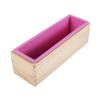 Silicone Soap Mold for Soap Making, Rectangular Loaf Soap Mold with Wooden Boxes Silicone Soap Making Kit for Adults Beginners DIY Making Tool view 1