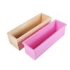 Silicone Soap Mold for Soap Making, Rectangular Loaf Soap Mold with Wooden Boxes Silicone Soap Making Kit for Adults Beginners DIY Making Tool view 2