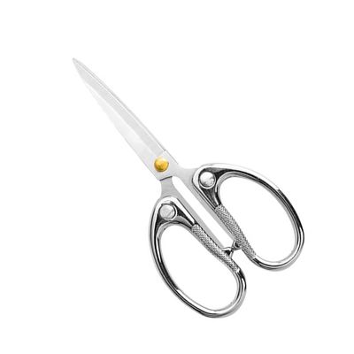 Aesosor 5-inch Small Craft Scissors, Sharp Blades Office Scissors for Desk, Stainless Steel All Purpose Scissors for Office, Home, School, DIY, Sewing, Fabric (Silver)