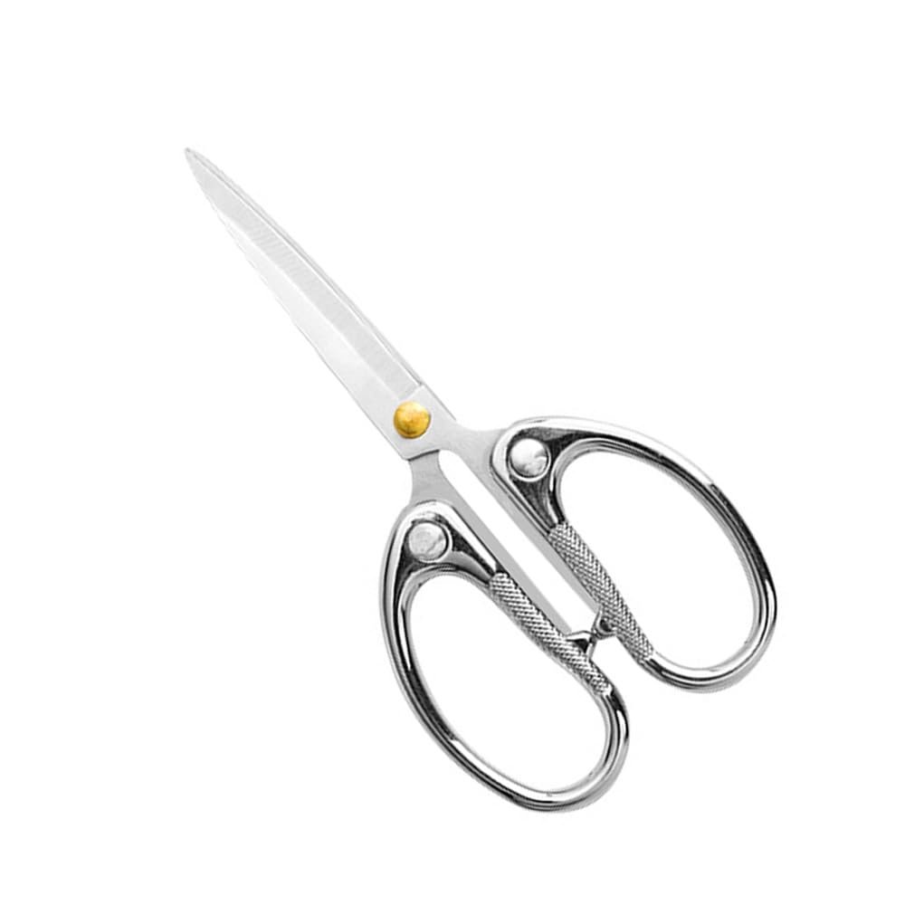 Aesosor 5-inch Small Craft Scissors, Sharp Blades Office Scissors for Desk, Stainless Steel All Purpose Scissors for Office, Home, School, DIY, Sewing, Fabric (Silver)