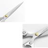 Aesosor 5-inch Small Craft Scissors, Sharp Blades Office Scissors for Desk, Stainless Steel All Purpose Scissors for Office, Home, School, DIY, Sewing, Fabric (Silver) view 3