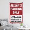 CakJuice Funny Sogns Alisha'S Parking Only Tapestry Funny Bedroom Decor Wall Decor Aesthetic (Size : 75X100CM) view 3