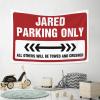 CakJuice Funny Sogns Jared Parking Only Tapestry Funny Bedroom Decor Wall Decor Aesthetic (Size : 100X150CM) view 4