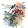 Snuqevc Diamond Painting Kits Dragonfly & Lotus - Diamond Art 5D Beginners Crystal Rhinestone Round Diamond Cross Stitch Kits - for Bedroom Decor and Gifts 8x12inch view 1
