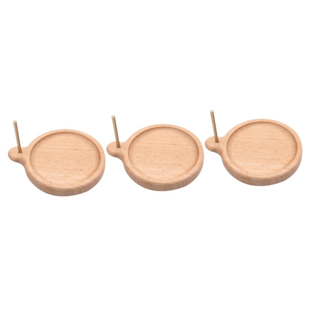 EXCEART 3pcs Beading Plate for Bead Loading Bead Spinner Safe Material for Making and Jewelry Crafting