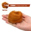 uxcell 8.5 Oz Needle Felting Wool - 8 Colors Nature Fibre Wool Yarn Roving Needle Felting Hand for Wool Felting Yarn Supplies DIY Craft Materials,10g/Pack view 2