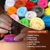 uxcell 8.5 Oz Needle Felting Wool - 8 Colors Nature Fibre Wool Yarn Roving Needle Felting Hand for Wool Felting Yarn Supplies DIY Craft Materials,10g/Pack view 4