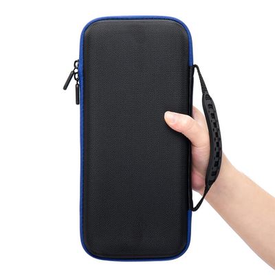 ADVcer Rog Ally Handheld Case, Waterproof EVA Hard Shell Flannel Soft Inner Protective Travel Case with Internal Transformable Game Console Stand, Double Zipper, Carrying Handle for Rog Ally 7" (Blue)