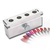 4 Cavities DIY Lipstick Aluminum Alloy DIY Lipstick Lip Balm Holder Cosmetics Cream Maker Tool Diy Lipstick Aluminum Alloy Dual Uses Lip Balm Maker view 1