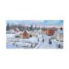 Trademark Fine Art Canvas Wall Art - Bob Fair 'Last Minute Shopping' Wall Art for Living Room, Bedroom, or Office Dcor 47 x 24 Inches view 1