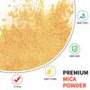 Yipoyilo Mica Powder - 100g Mica Powder for Epoxy Resin - Metallic Color Pigment for Resin, Soap, Bath Bombs, Eye Shadow, Nails, DIY Crafting Projects etc. (Gold) view 2