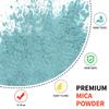 Yipoyilo Mica Powder - 100g Mica Powder for Epoxy Resin - Metallic Color Pigment for Resin, Soap, Bath Bombs, Eye Shadow, Nails, DIY Crafting Projects etc. (Light Blue) view 2