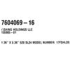 Boat Model Number Decal 7604069-16 | 520 SL24 5 1/4 x 1 3/8 in view 3