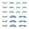 pandahall 56Pcs Rainbow Angel Wing Charms Tibetan Butterfly Fairy Wing Bead Charms 7 Styles Angel Fairy Wing Spacer Beads for Women Earring Necklace Jewelry Making view 1