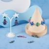 pandahall 56Pcs Rainbow Angel Wing Charms Tibetan Butterfly Fairy Wing Bead Charms 7 Styles Angel Fairy Wing Spacer Beads for Women Earring Necklace Jewelry Making view 3