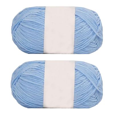 Light Blue 100g Soft Chenille Yarn DIY Craft Yarn for Bag Scarf Hat Crochet Knitting Yarn