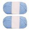 Light Blue 100g Soft Chenille Yarn DIY Craft Yarn for Bag Scarf Hat Crochet Knitting Yarn view 1