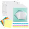 Briartw Cookie Stencil Storage Binder for Storage 6x6 inch Stencils,Die Cuts,DIY Scrapbooking,Clear Stamp,Storage Folder Organizer Include 2 Cover,100 Sleeve,100 Backing Paper and 20 Divider Tabs view 1
