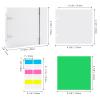 Briartw Cookie Stencil Storage Binder for Storage 6x6 inch Stencils,Die Cuts,DIY Scrapbooking,Clear Stamp,Storage Folder Organizer Include 2 Cover,100 Sleeve,100 Backing Paper and 20 Divider Tabs view 3