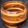Handmade Rosewood Yarn Storage Bowl for Knitting & Crocheting with Free Crochet Hook | Yarn Bowl for Yarn Winder, Crochet Hook Accessories | Yarn Bowl Wood Large view 2