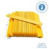 Yellow Jumbo Craft Sticks 6-inch, Pack of 1000 Popsicle Sticks for Crafts, Wax Sticks, & Thanksgiving Tongue Depressors, by Woodpeckers view 3