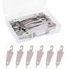 60pcs Metal Needle Threaders Embroidery for Cross Tools for Large Eye Hand DIY Sewing with Clear Box Metal Needle Threaders view 1