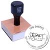 Personalized Round Home Sweet Home Address Stamp for Montana, Uses Stamp Pad, Montana Address Stamp, Circular Stamp, Size 1-5/8" Diameter view 3