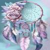 RMSGOZO 5D Mauve Rose Dreamcatcher Diamond Painting Kits - Retro Fantasy Full Round Diamond Art Kits for Adults and Adults, for Wall Decor & Store Decor Gifts (8 X 12 Inch) view 1