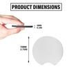 100 PCS Sublimation Blank Car Coasters with Car Coaster Packaging, 2.75 in Circular Opening Blank Sublimation Coasters for Thermal Sublimation DIY Crafts,Car Coasters for Selling view 2