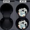 100 PCS Sublimation Blank Car Coasters with Car Coaster Packaging, 2.75 in Circular Opening Blank Sublimation Coasters for Thermal Sublimation DIY Crafts,Car Coasters for Selling view 4